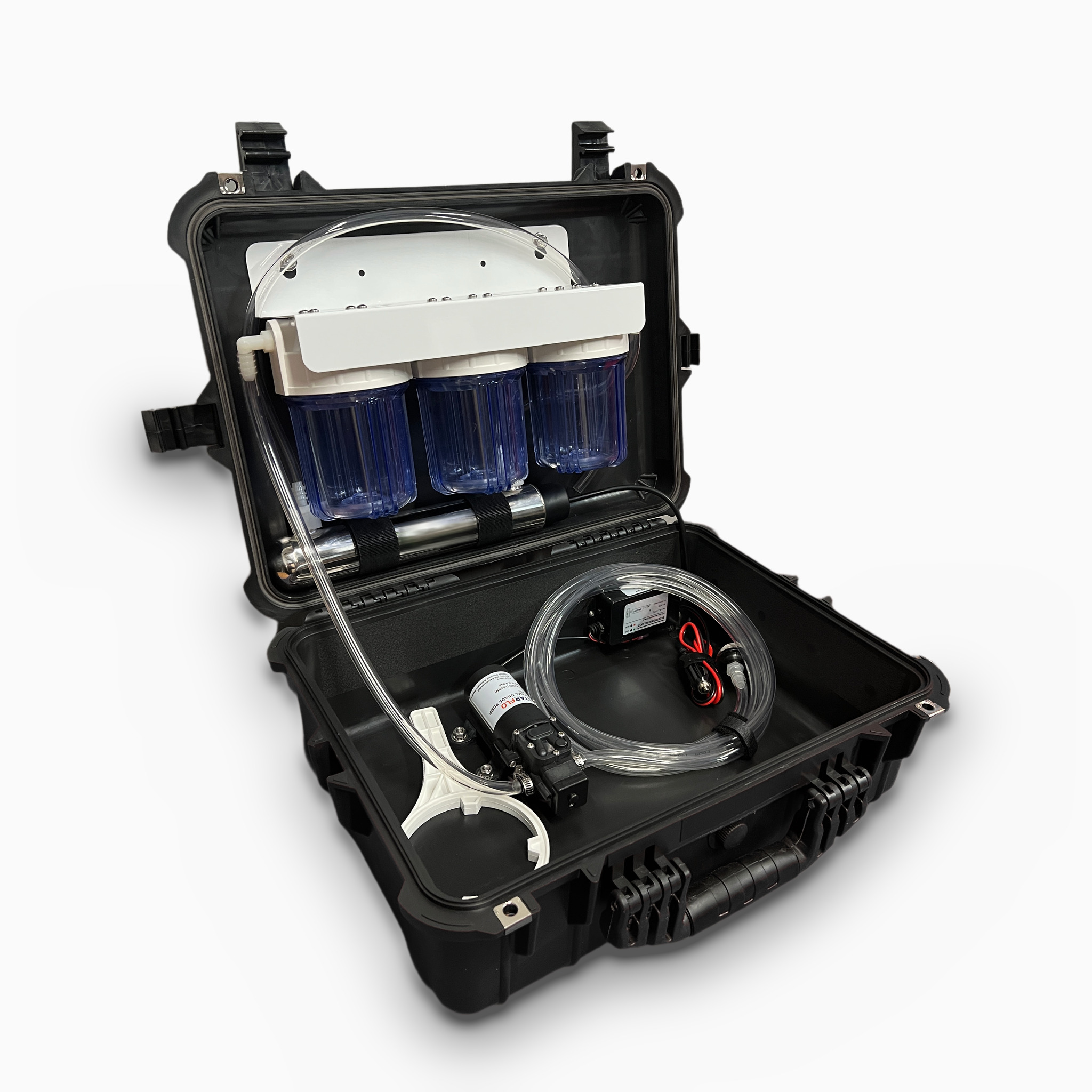 Purinade Five-Barrier unit, open case